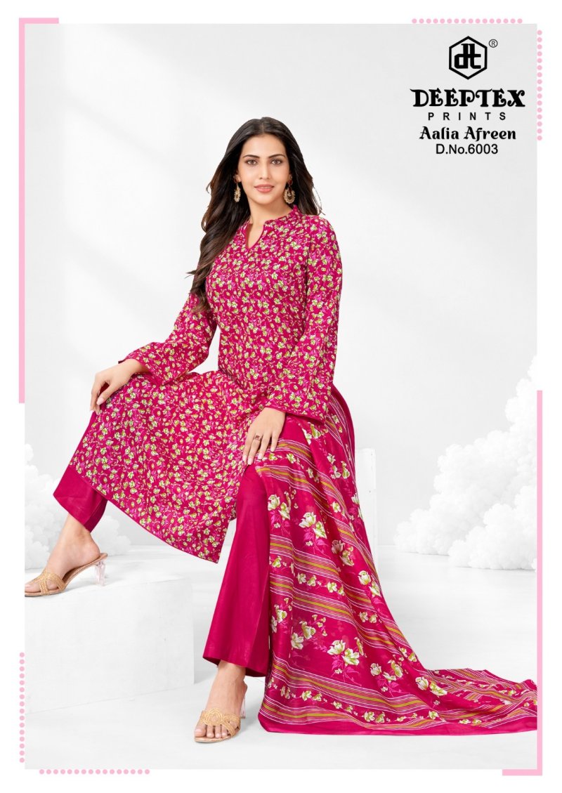 Aalia Afreen Vol 6 By Deeptex Cotton Printed Dress Material